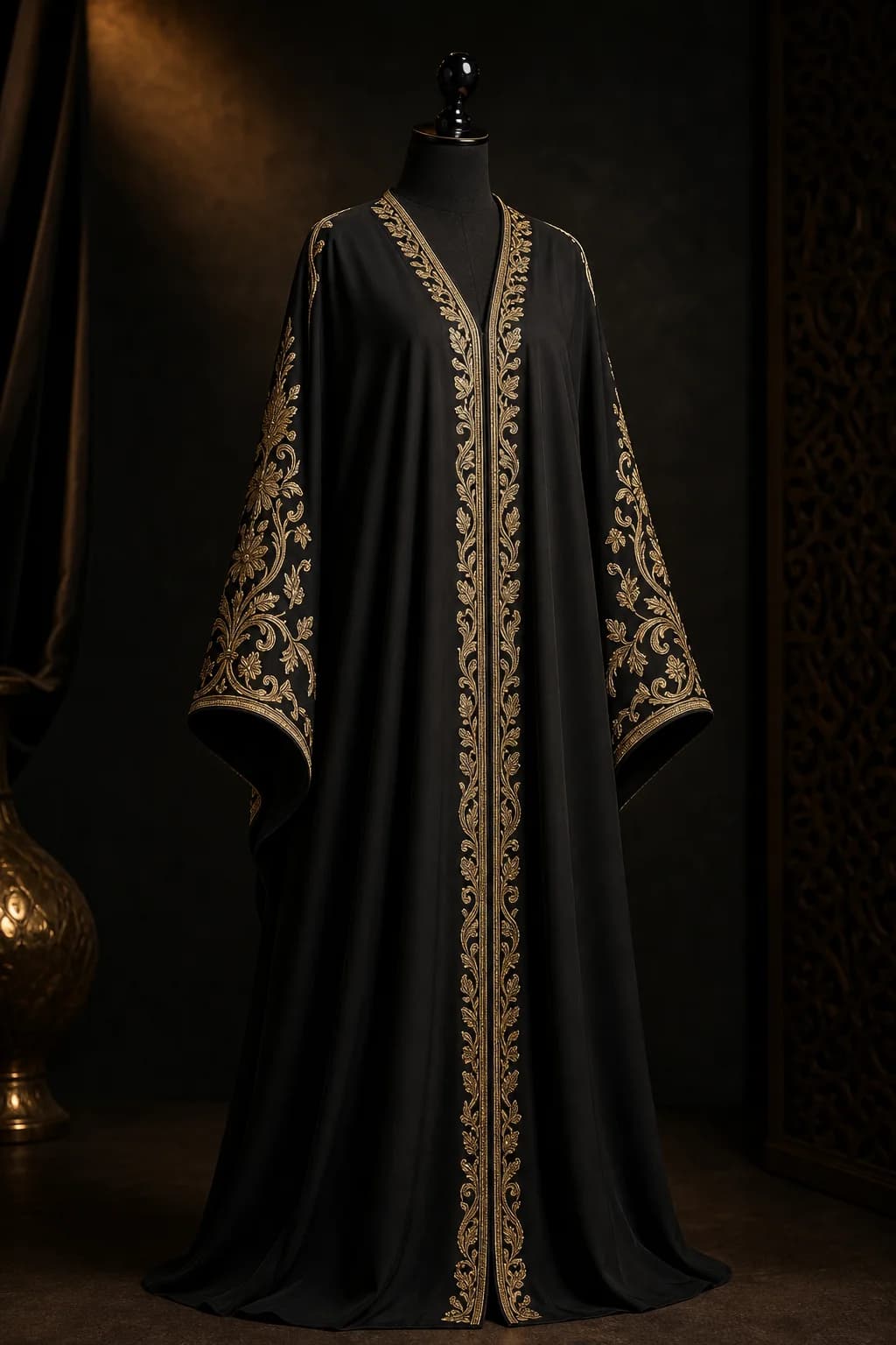 Zahra embroidered kaftan abaya